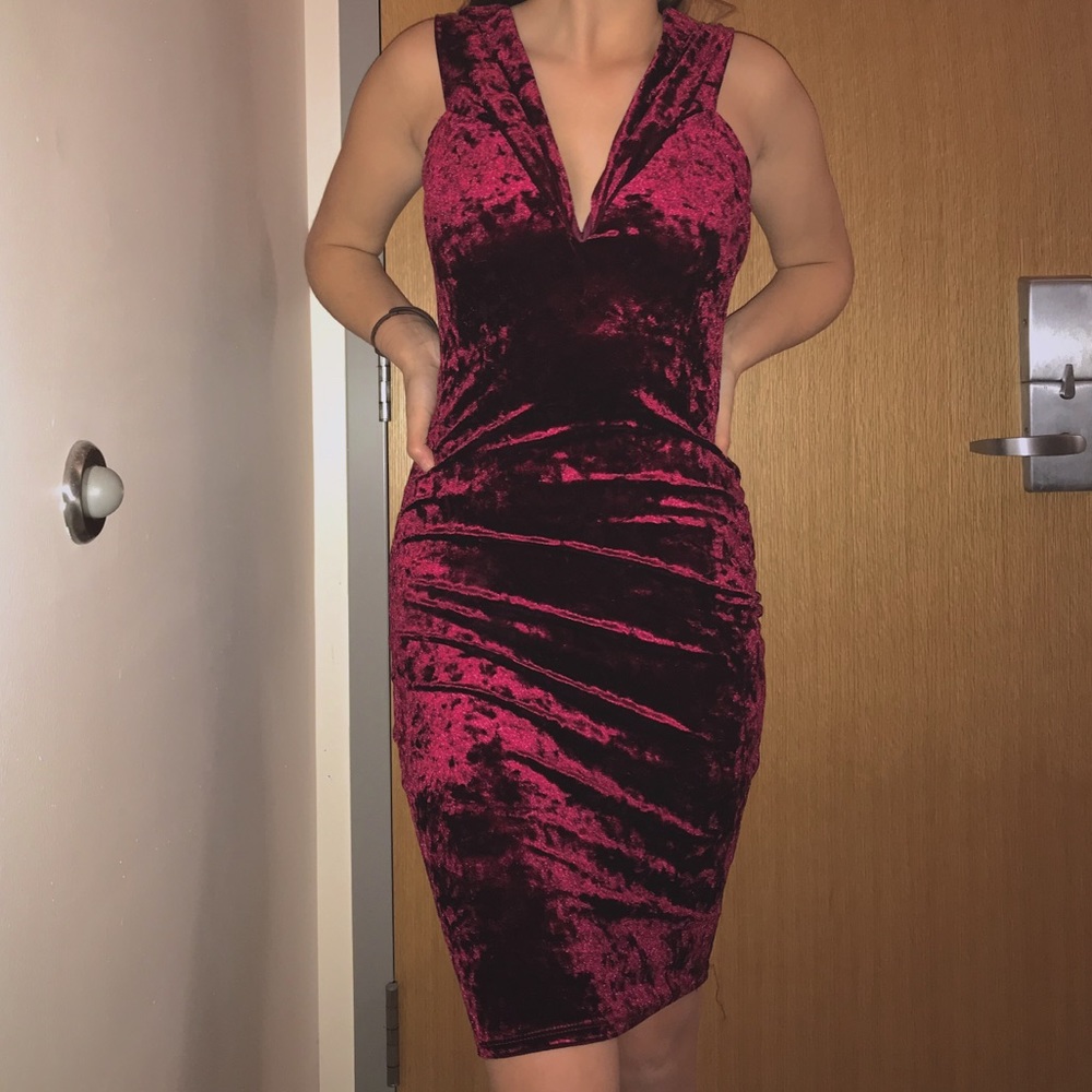 Windsor red velvet dress
